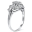 The Karrie Ring, smalltop view on a hand