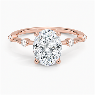14K Rose Gold Aimee Diamond Ring