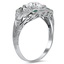 The Bexley Ring, smalltop view on a hand