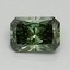1.02 Ct. Fancy Vivid Pacific Green Radiant Lab Grown Diamond