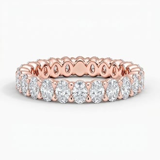 Low Profile Oval Eternity Diamond Ring (2 ct. tw.) in 14K Rose Gold