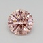 0.58 Ct. Fancy Vivid Pink Round Lab Grown Diamond