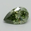 1.01 Ct. Fancy Vivid Green Pear Lab Grown Diamond
