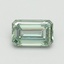 1.0 Ct. Fancy Intense Pacific Green Emerald Lab Grown Diamond