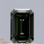 0.72 Ct. Fancy Intense Grayish Green Emerald Lab Grown Diamond