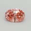1.08 Ct. Fancy Vivid Pink Oval Lab Grown Diamond