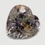 11.2x11.1mm Unheated Bi-Color  Heart   Tanzanite