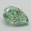 1.24 Ct. Fancy Vivid Green Pear Lab Grown Diamond
