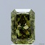 2.09 Ct. Fancy Vivid Green Radiant Lab Grown Diamond