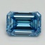3.04 Ct. Fancy Vivid Blue Emerald Lab Grown Diamond