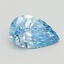 0.53 Ct. Fancy Vivid Blue Pear Lab Grown Diamond