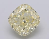 3.07 Ct. Fancy Intense Yellow Cushion Lab Grown Diamond