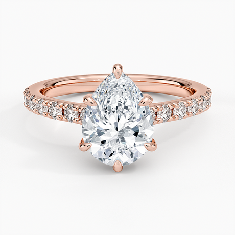 14K Rose Gold Grand Lissome Diamond Ring