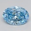 2.47 Ct. Fancy Vivid  Blue Oval Lab Grown Diamond