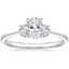 Platinum Sonata Three Stone Diamond Ring, smalltop view