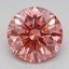 2.20 Ct. Fancy Vivid Pink Round Lab Grown Diamond