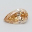 1.04 Ct. Fancy Intense Brownish Yellow Pear Lab Grown Diamond