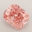 3.09 Ct. Fancy Vivid Pink Cushion Lab Grown Diamond