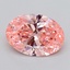 4.58 Ct. Fancy Vivid  Pink Oval Lab Grown Diamond