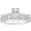 18K White Gold Memoir Baguette Diamond Ring (1/2 ct. tw.) with Leona Diamond Ring (1/3 ct. tw.)