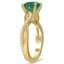 Twisted Diamond and Emerald Ring, smallside view