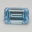 1.16 Ct. Fancy Intense Blue Emerald Lab Grown Diamond