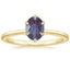 18K Yellow Gold Petite Esme 1.5mm Ring, smalltop view