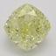 3.05 Ct. Fancy Yellow Cushion Diamond
