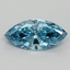 2.27 Ct. Fancy Vivid Blue Marquise Lab Grown Diamond