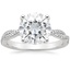 18K White Gold Petite Luxe Twisted Vine Diamond Ring (1/4 ct. tw.), smalltop view