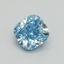 0.53 Ct. Fancy Vivid Blue Cushion Lab Grown Diamond