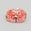 1.04 Ct. Fancy Vivid Pink Oval Lab Grown Diamond