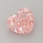 1.68 Ct. Fancy Vivid  Pink Heart Lab Grown Diamond