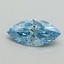 0.65 Ct. Fancy Vivid Blue Marquise Lab Grown Diamond