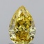 1.38 Ct. Fancy Intense Yellow Pear Lab Grown Diamond