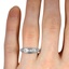 The Curran Ring, smallzoomed in top view on a hand