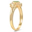 The Hollyanne Ring, smalltop view on a hand
