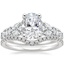 18K White Gold Mireille Diamond Ring (1 ct. tw.) with Flair Diamond Ring (1/6 ct. tw.)