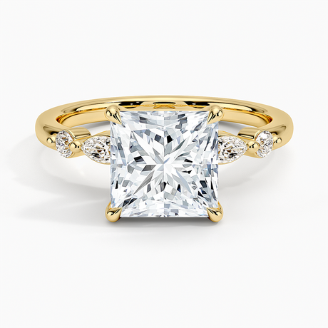 Marquise and Round Diamond Ring
