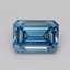 1.03 Ct. Fancy Vivid  Blue Emerald Lab Grown Diamond