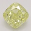 1.22 Ct. Fancy Intense Yellow Cushion Diamond