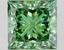 3.39 Ct. Fancy Vivid  Green Princess Lab Grown Diamond