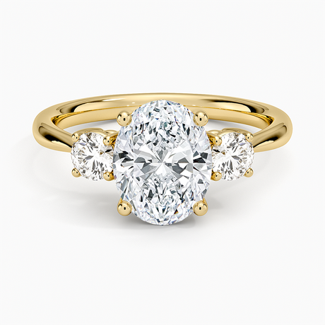 Serena Three Stone Diamond Ring - Brilliant Earth