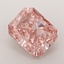 3.25 Ct. Fancy Vivid  Pink Radiant Lab Grown Diamond