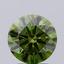 2.46 Ct. Fancy Vivid Green Round Lab Grown Diamond