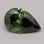 1.47 Ct. Fancy Vivid Green Pear Lab Grown Diamond