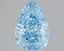 1.49 Ct. Fancy Vivid Blue Pear Lab Grown Diamond