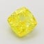 1.53 Ct. Fancy Vivid  Yellow Cushion Lab Grown Diamond