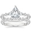 Platinum Luxe Versailles Diamond Ring (1/2 ct. tw.) with Luxe Marseille Diamond Ring (1/2 ct. tw.)