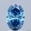 1.64 Ct. Fancy Vivid Blue Oval Lab Grown Diamond